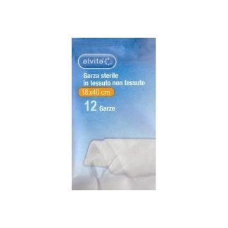 Alvita Garza Sterile 18x40cm Tnt 12 Pezzi