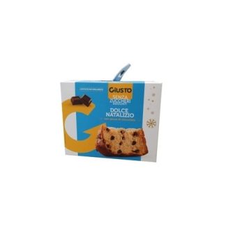 Giusto Dolce natalizio senza zucchero gocce cioccolato 600 grammi