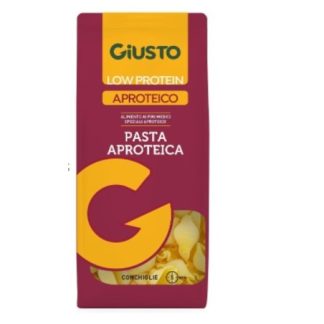Giusto Pasta Aproteica Conchiglie 250 Gr basso contenuto proteico