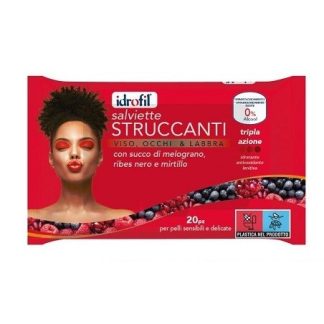 Idrofil Salviettine Struccanti Succo Di Melograno 20 Pezzi
