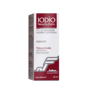 Newfadem Iodio Soluzione Alcolica Cutanea Disinfettante 20ml