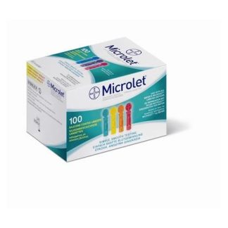 Lancette Microlet Colorate 25 pezzo per autocontrollo glicemia