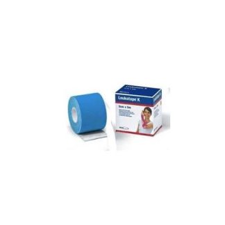 Leukotape K 5x500cm Media Azzurro per taping chinesioterapico