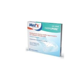Meds Pore Medicazione sterile impermeabile 10x12cm 5 Pezzi