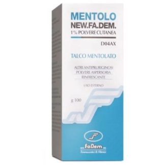 New fadem Mentolo polvere cutanea 1% 100g