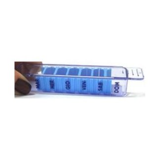 Mini 4u Portapillole Settimanale Tascabili con Comparti Regolabili