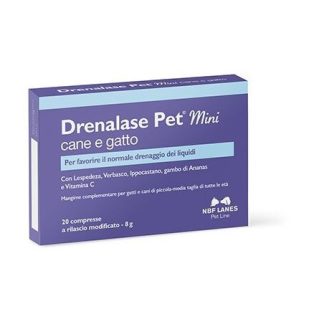 Nbf Lanes Drenalase Pet Mini Cane Gatto 20 Compresse