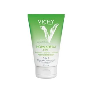 Normaderm Maschera Detergente Tri Active Pelle con Acne 125 Ml