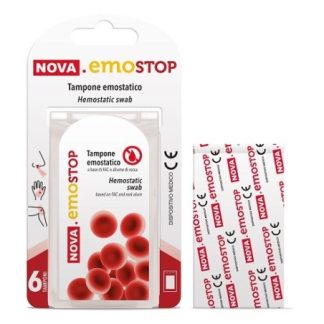 Nova Emostop Tampone Emostatico 6 Pezzi