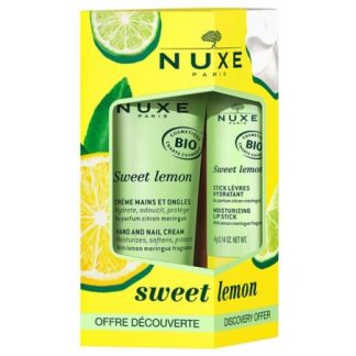 Nuxe duo sweet lemon crema mani e stick labbra