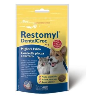 Restomyl Dentalcroc preventivo placca cani e gatti 60g