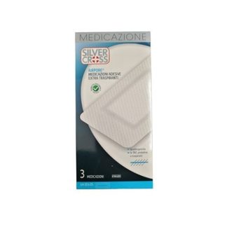 Silvercross airpore medicazione 10x25 cm 3 pezzi