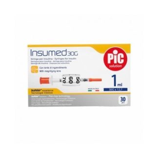 Pic Solutions Insumed Sirighe Insulina 1ml 30x12,7 30 pezzi