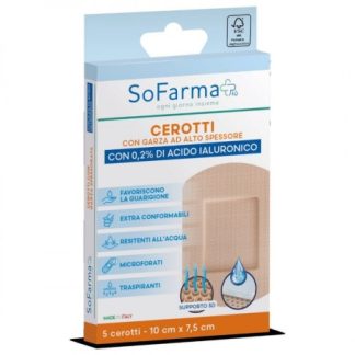 Cerotto Cicatrizzante Sofarmapiu' 10x7,5 Cm 5 Pezzi