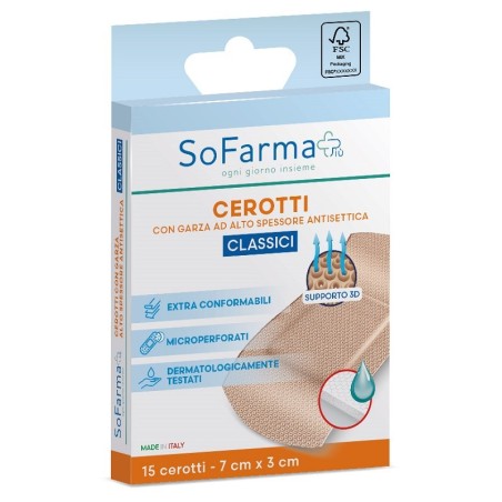 So. Farma. Morra Cerotto Classico Sofarmapiu' 7x3 Cm 15 Pezzi