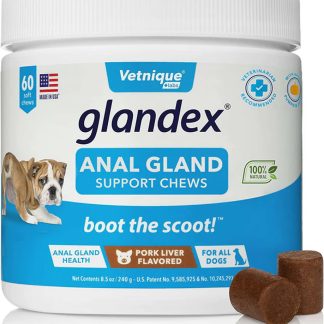 Glandex Anal Gland Support Pork Liver Soft Chews for Dogs