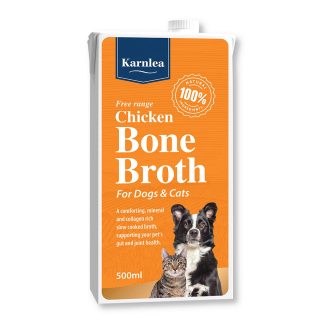 Karnlea Chicken Bone Broth – 100% Natural Liquid Bone Broth for Dogs and Cats