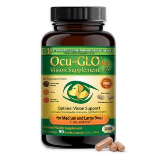 Ocu-GLO PBXL Dog Vision Supplements for Medium and Large Dogs (90 Capsules)