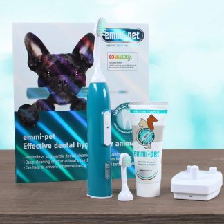 Emmi-Pet 1.0 Basic Set – Advanced Ultrasonic Toothbrush for Dogs & Cats UK