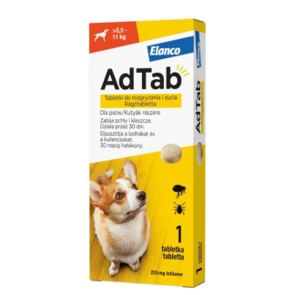 Elanco AdTab tabletka na pchły i kleszcze dla psa 5,5-11 kg