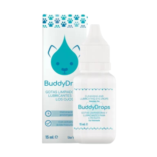 Biowet Puławy BUDDY DROPS 15 ML oczyszczające i nawilżające krople do oczu dla zwierząt