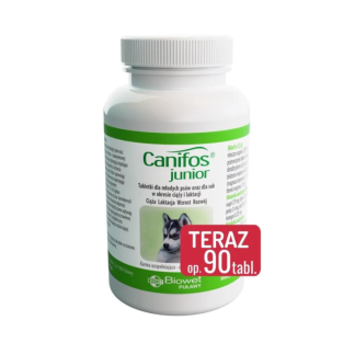 Biowet Puławy CANIFOS JUNIOR 90 TABLETEK dla rosnących psów