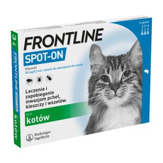 Boehringer FRONTLINE SPOT-ON KOTY 0.5 ML X 3 PIPETY