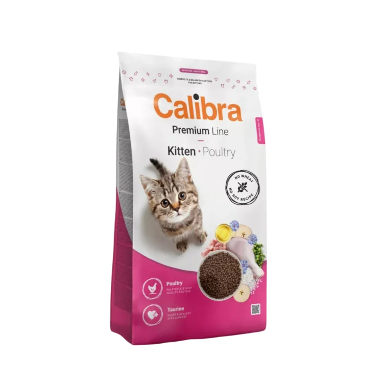 Calibra CAT PREMIUM KITTEN POULTRY 2 KG sucha karma z drobiem, bez pszenicy i soi dla kociąt
