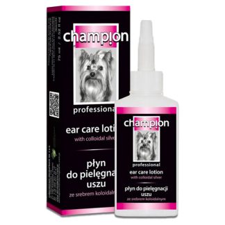 DermaPharm CHAMPION PŁYN DO PIELĘGNACJI USZU ZE SREBREM KOLOIDALNYM 75 ML