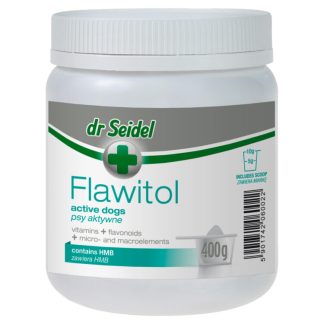 DermaPharm dr Seidel FLAWITOL DLA PSÓW AKTYWNYCH Z HMB 400 G
