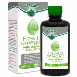 DermaPharm dr Seidel FLAWITOL OMEGA 3 Z LECYTYNĄ 250 ML olej z ryb na odporność