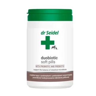 Dermapharm dr Seidel DUOBIOTIC SOFT PILLS 225 G probiotyk w formie smacznych kęsów dla psów i kotów
