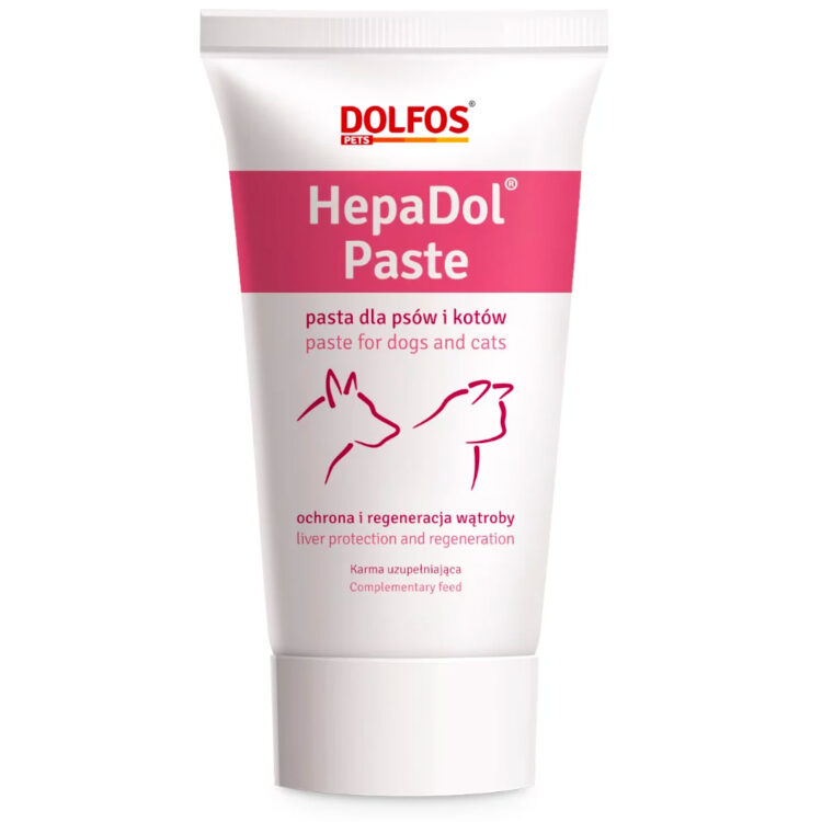 Dolfos CANIS/CAT HEPADOL PASTE 50 G dla psów i kotów – ochrona i regeneracja wątroby