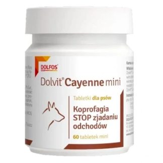 Dolfos DOLVIT CANIS CAYENNE MINI 60 TABLETEK przeciw zjadaniu odchodów
