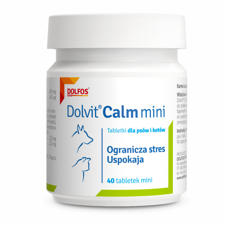 Dolfos DOLVIT CANIS/CAT CALM MINI 40 TABLETEK uspokajające dla psa i kota