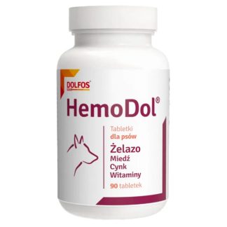 Dolfos DOLVIT HEMODOL 90 TABLETEK w stanach niedoboru żelaza dla psów