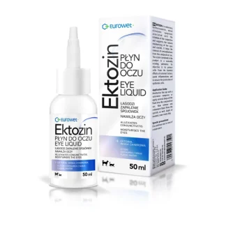 Eurowet EKTOZIN PŁYN DO OCZU Z EKTOINĄ 25 ML łagodzi podrażnienia spojówek