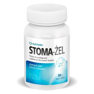 Eurowet STOMA-ŻEL 50 G Pasta do pielęgnacji zębów dla psów i kotów