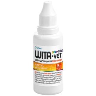 Eurowet WITA-VET 25 ML (junior/adult) witaminy i minerały w kroplach dla kotów i psów