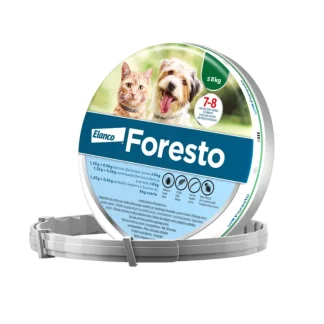 FORESTO OBROŻA 38 cm przeciw pchłom i kleszczom dla psów i kotów poniżej 8 kg