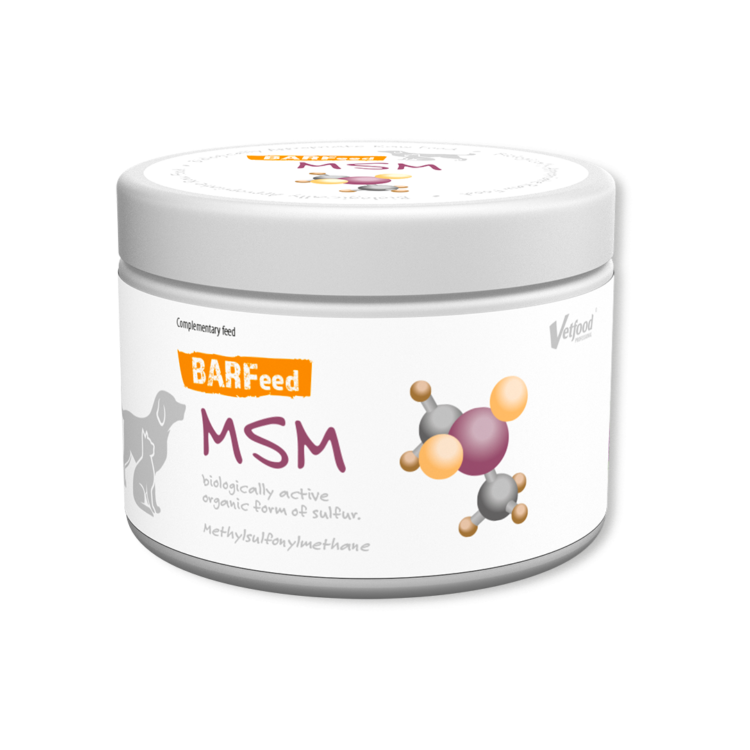 Vetfood BARFeed MSM 150 G na stawy dla psa i kota