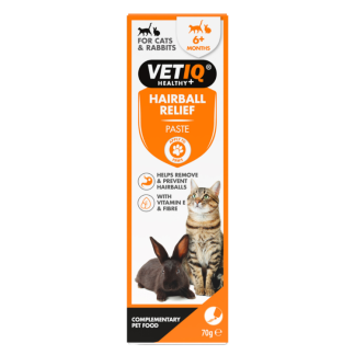 Vetiq HAIRBALL RELIEF 70 G pasta odkłaczająca dla królików, kotów i kociąt