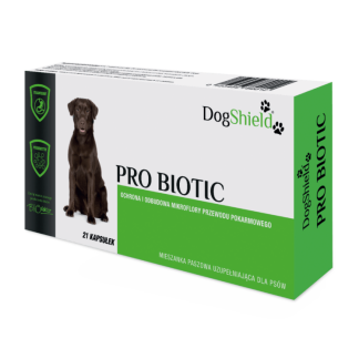 BIOfaktor DogShield PRO BIOTIC 21 KAPS. probiotyk + prebiotyk dla psów