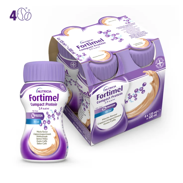 Fortimel Compact Protein Caffè Nutricia 4x125ml
