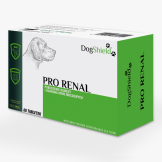 BIOfaktor DogShield PRO RENAL 60 TABLETEK moczopędnych, zapobiegających rozwojowi bakterii w drogach moczowych