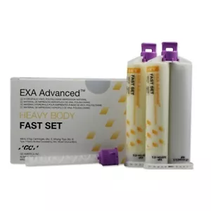 GC EXA Advanced Heavy Body Fast Set VPS Impression Material 2 Cartridges