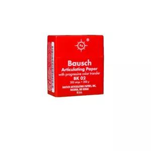 Bausch .008 (200 microns) Red Articulating Paper Strips, 300 Strips BK02