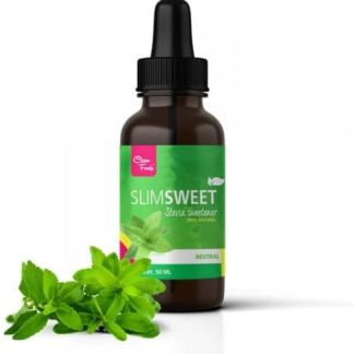 CleanFoods Slimsweet 0 calorie dolcificante l stevia l 50 ml I 0% zucchero e 0 calorie I senza glutine, grassi e lattosio l vegano