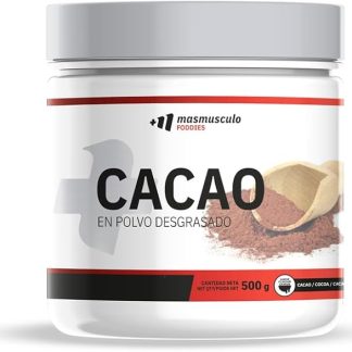 MM Supplements - Cacao Polvere Ridotto contenuto Grassi 500g - Ricco Proteine ​​- Povero Grassi - Cacao puro senza zuccheri aggiunti - Gusto intenso - Ideale per frullati, dessert e ricette fitness