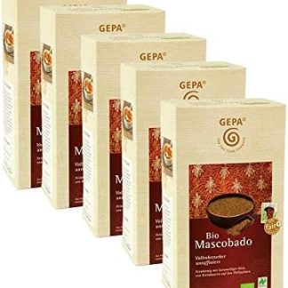 gepa Bio mascobado vollrohrzu cker 1 scatola (5 X 1000 G) Fair Trade zucchero